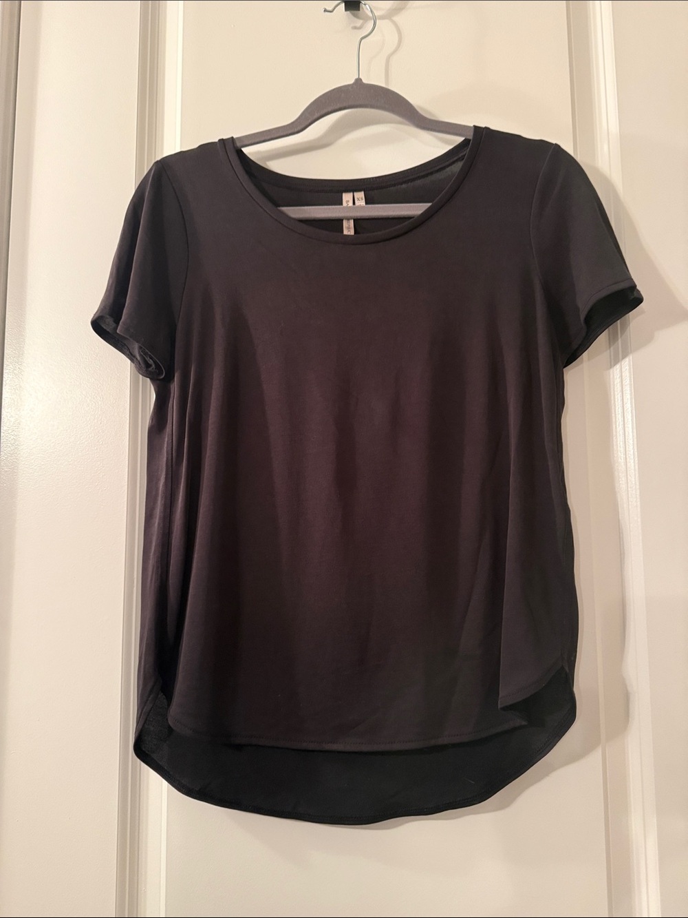 Banana Republic Black Short-Sleeve Scoop Neck Tee Sz XS